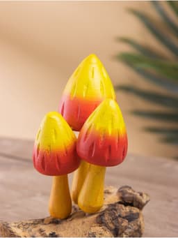 Сувенир «Грибочки», 14×8×15 см, дерево, красно-жёлтый