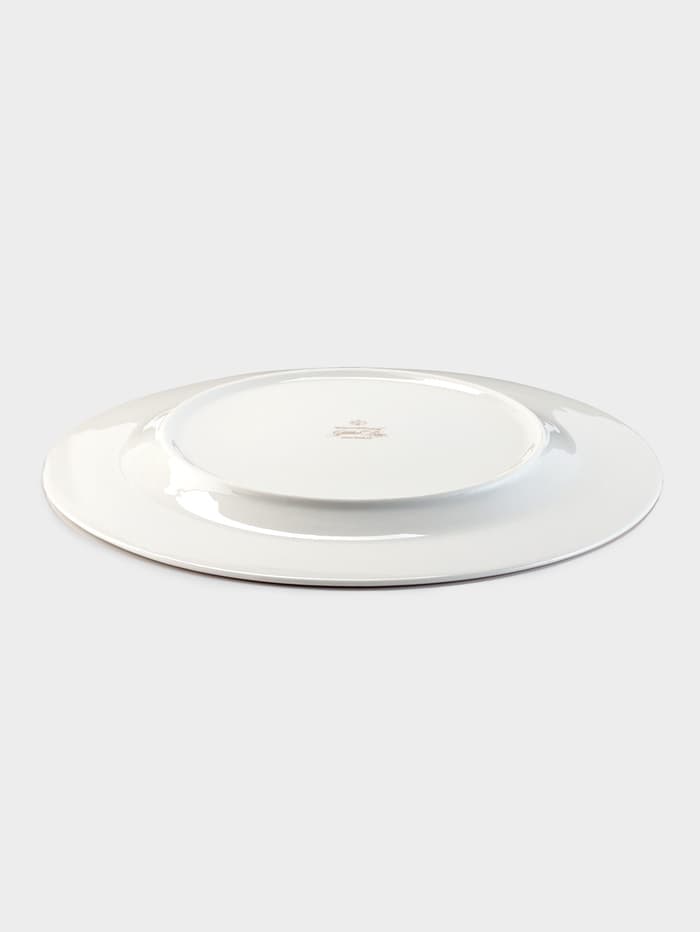 Тарелка WY Golden rays, d=27 см, фарфор, белая