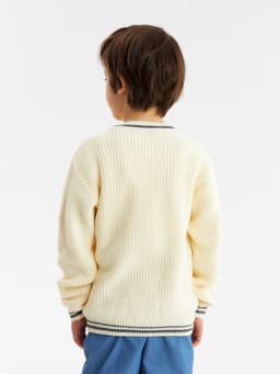 Кардиган детский KAFTAN, размер 32 (110-116 см), молочный