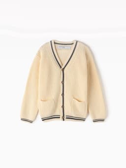 Кардиган детский KAFTAN, размер 32 (110-116 см), молочный