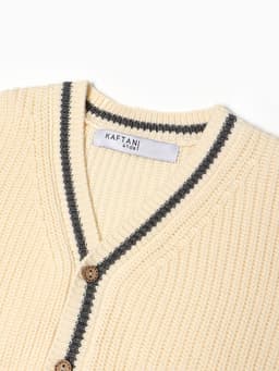 Кардиган детский KAFTAN, размер 32 (110-116 см), молочный