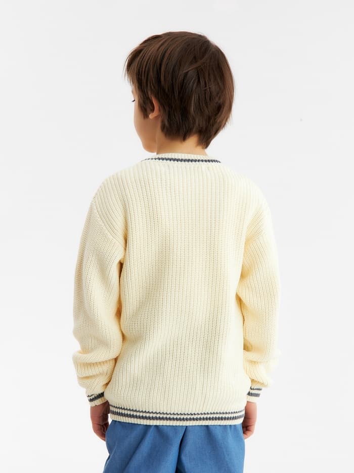 Кардиган детский KAFTAN, размер 36 (134-140 см), молочный