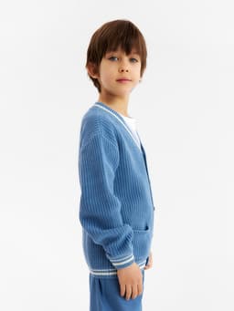 Кардиган детский KAFTAN, размер 30 (98-104 см), синий