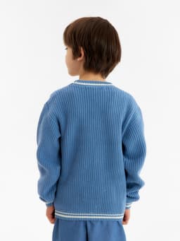 Кардиган детский KAFTAN, размер 30 (98-104 см), синий