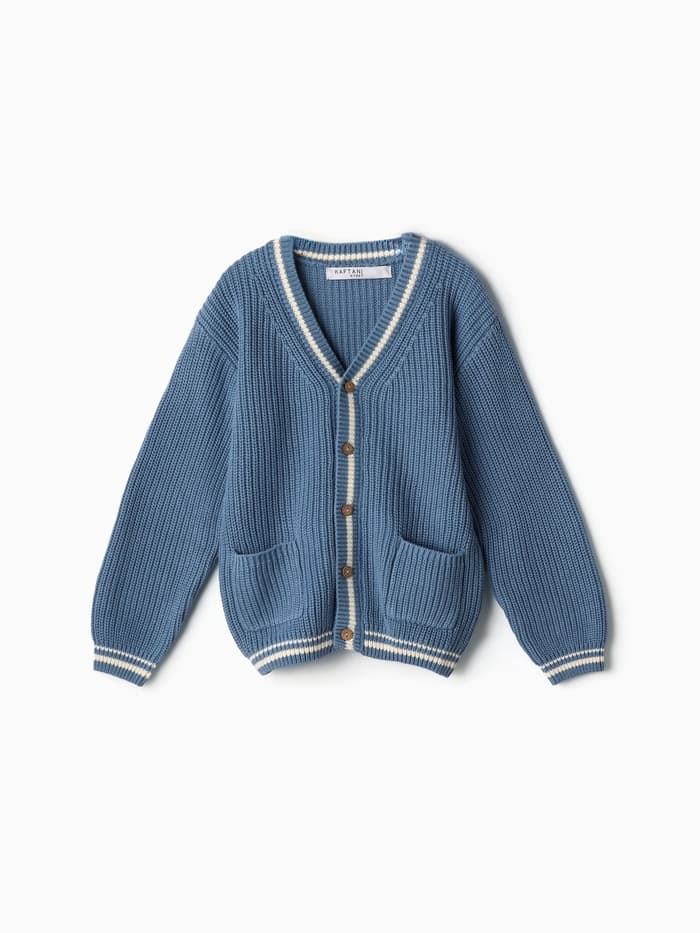Кардиган детский KAFTAN, размер 32 (110-116 см), синий