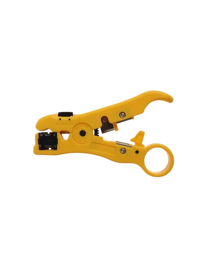 Стриппер ТУНДРА, для зачистки и обрезки витой пары, коаксиального кабеля RG-59/7/9/11