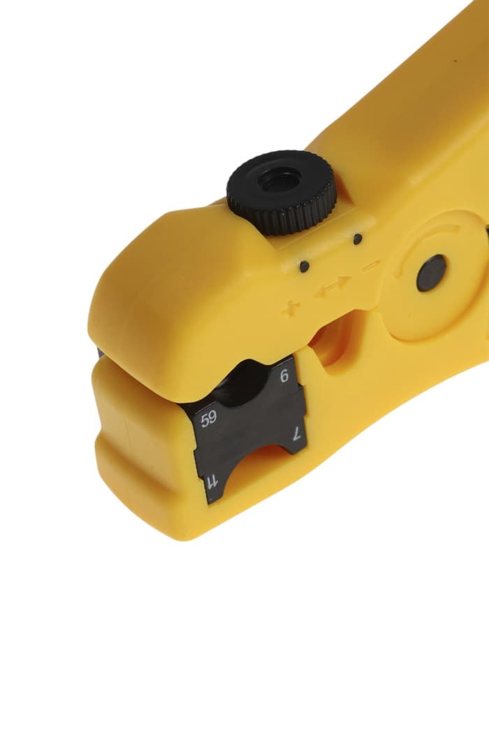 Стриппер ТУНДРА, для зачистки и обрезки витой пары, коаксиального кабеля RG-59/7/9/11