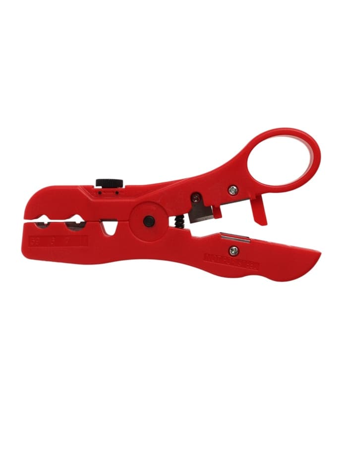 Стриппер ТУНДРА, для зачистки и обрезки витой пары, коаксиального кабеля RG-59/6/7/11