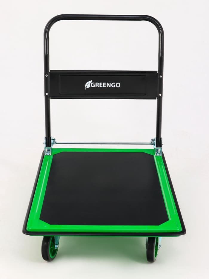 Тележка платформенная складная, для перевозки грузов, нагрузка до 300 кг, сталь, Greengo