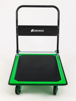Тележка платформенная складная, для перевозки грузов, нагрузка до 300 кг, сталь, Greengo