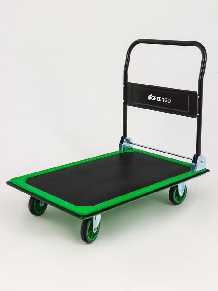 Тележка платформенная складная, для перевозки грузов, нагрузка до 300 кг, сталь, Greengo