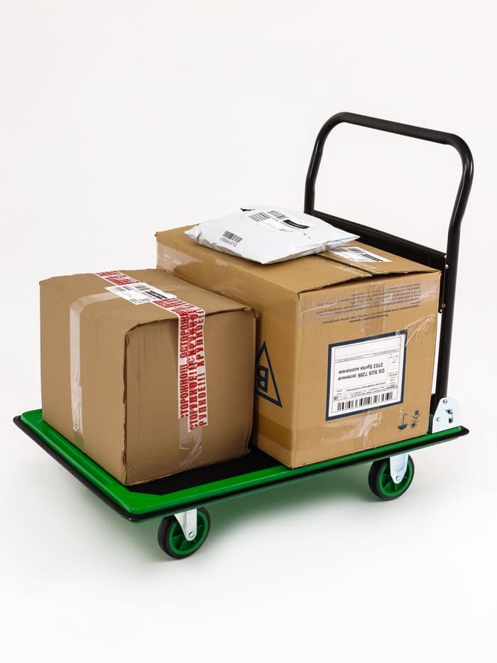 Тележка платформенная складная, для перевозки грузов, нагрузка до 300 кг, сталь, Greengo