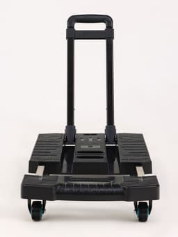 Тележка складная с раздвижной платформой, для перевозки грузов, нагрузка до 100 кг, телескопическая ручка, пластик, Greengo