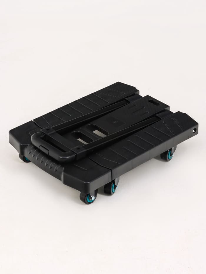 Тележка складная с раздвижной платформой, для перевозки грузов, нагрузка до 100 кг, телескопическая ручка, пластик, Greengo