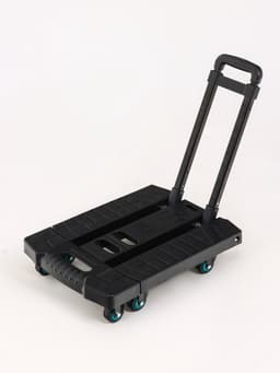 Тележка складная с раздвижной платформой, для перевозки грузов, нагрузка до 100 кг, телескопическая ручка, пластик, Greengo