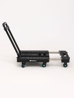 Тележка складная с раздвижной платформой, для перевозки грузов, нагрузка до 100 кг, телескопическая ручка, пластик, Greengo