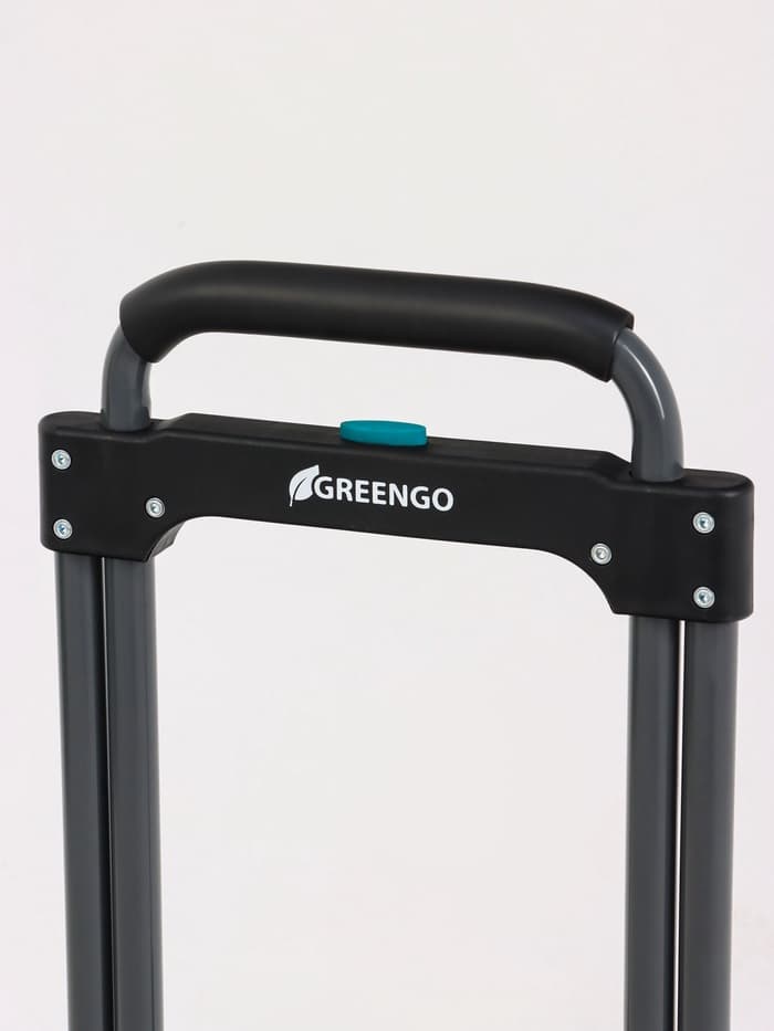 Тележка ручная хозяйственная, двухколёсная, нагрузка до 100 кг, складная, грузовая, Greengo