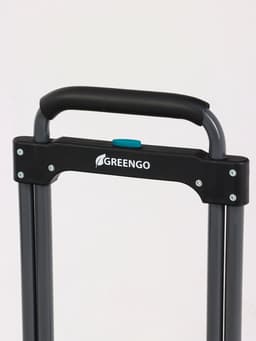 Тележка ручная хозяйственная, двухколёсная, нагрузка до 100 кг, складная, грузовая, Greengo