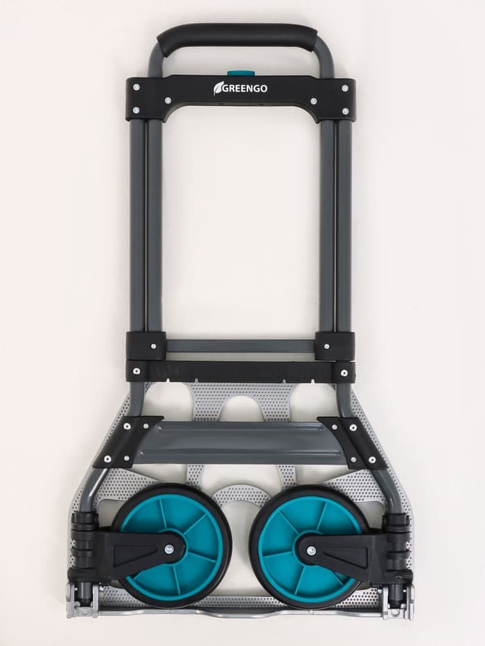 Тележка ручная хозяйственная, двухколёсная, нагрузка до 100 кг, складная, грузовая, Greengo