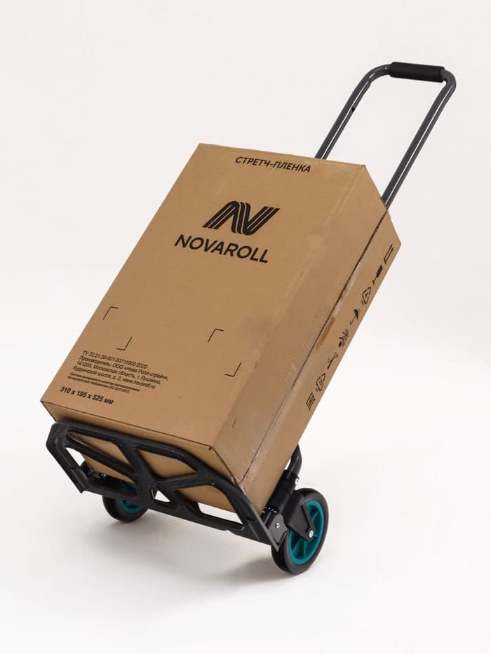 Тележка ручная хозяйственная, двухколёсная, нагрузка до 60 кг, складная, грузовая, Greengo