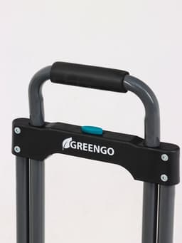 Тележка ручная хозяйственная, двухколёсная, нагрузка до 60 кг, складная, грузовая, Greengo