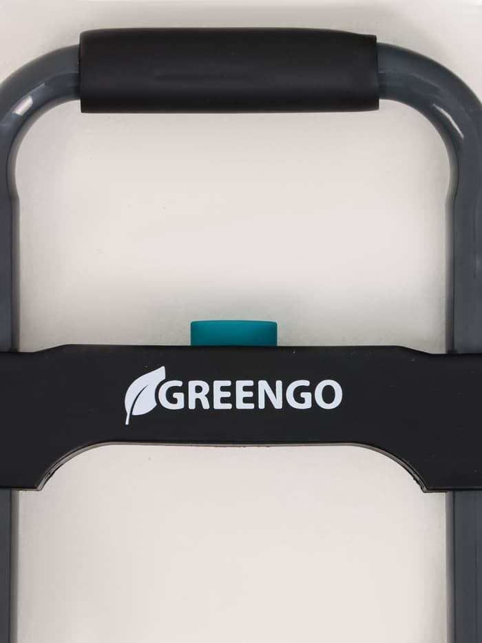 Тележка ручная хозяйственная, двухколёсная, нагрузка до 60 кг, складная, грузовая, Greengo