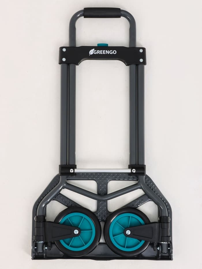 Тележка ручная хозяйственная, двухколёсная, нагрузка до 60 кг, складная, грузовая, Greengo