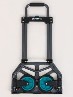 Тележка ручная хозяйственная, двухколёсная, нагрузка до 60 кг, складная, грузовая, Greengo