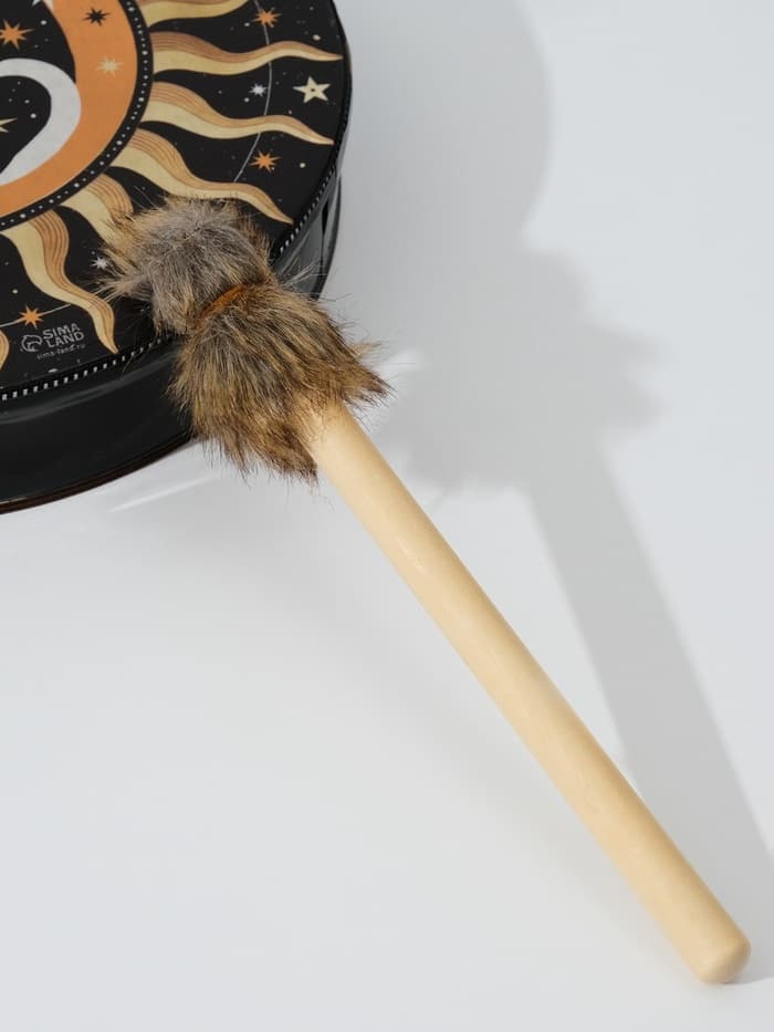 Шаманский бубен «Коты Таро», музыкальный инструмент, с колотушкой, 5×25×25 см