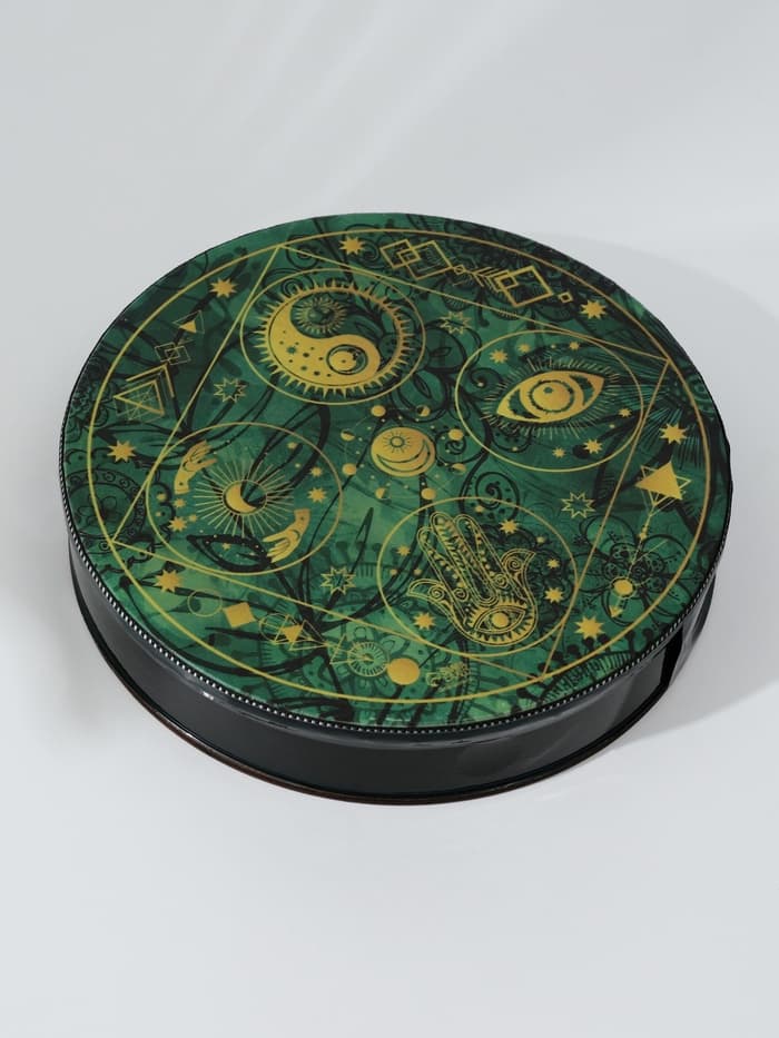 Шаманский бубен «Денежная карта», музыкальный инструмент, с колотушкой, 5×25×25 см