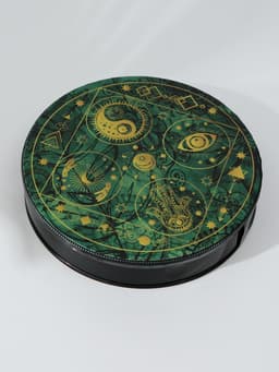 Шаманский бубен «Денежная карта», музыкальный инструмент, с колотушкой, 5×25×25 см