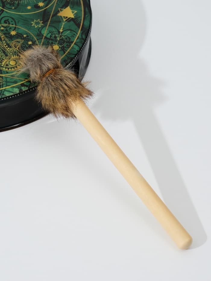 Шаманский бубен «Денежная карта», музыкальный инструмент, с колотушкой, 5×25×25 см