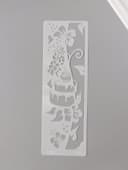 Трафарет бордюрный пластик «Торт с цветами», 10×30 см