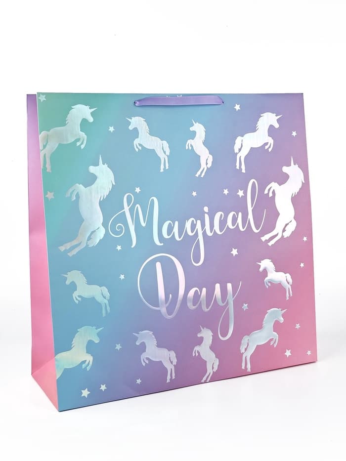 Пакет ламинированный «Волшебный день», тиснение, 52×52×17 см