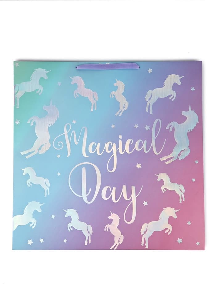 Пакет ламинированный «Волшебный день», тиснение, 52×52×17 см