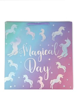 Пакет ламинированный «Волшебный день», тиснение, 52×52×17 см
