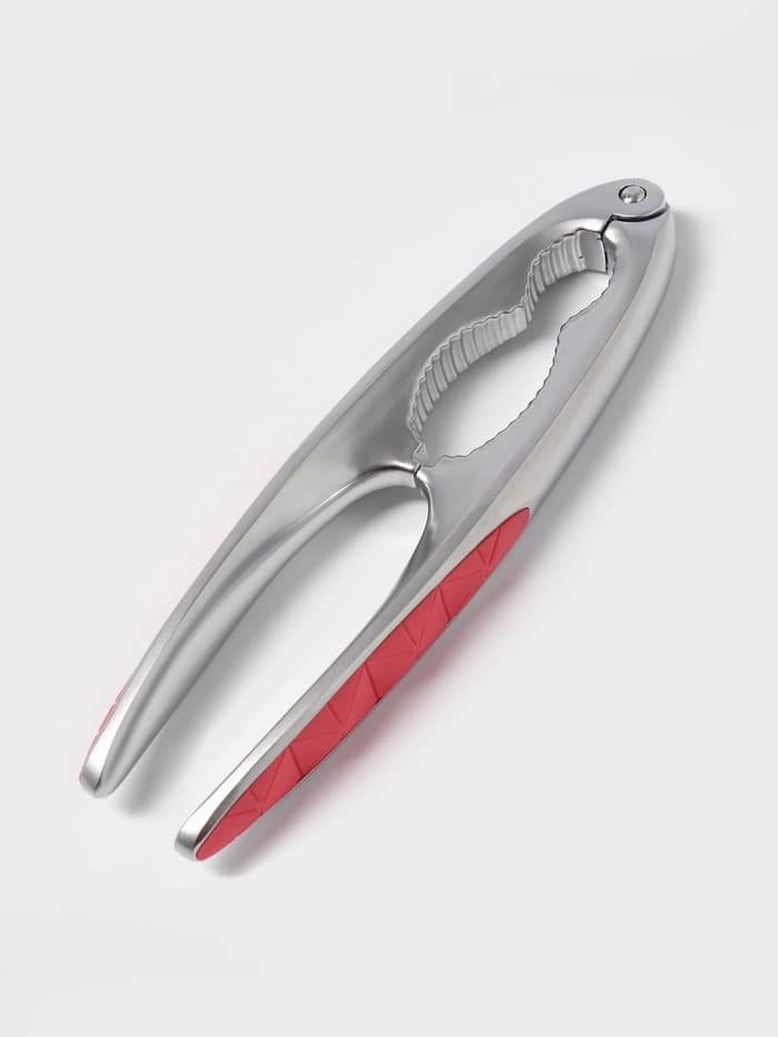 Орехокол Доляна Redline, 4.2×1.7×15.5 см, нержавеющая сталь, красный