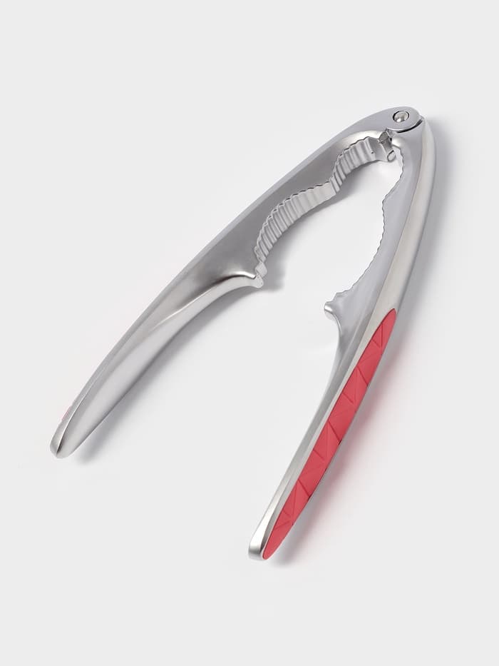 Орехокол Доляна Redline, 4.2×1.7×15.5 см, нержавеющая сталь, красный