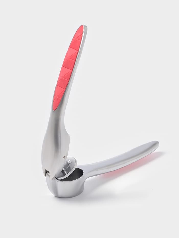 Пресс для чеснока Доляна Redline, 4×2.9×16 см, нержавеющая сталь, красный