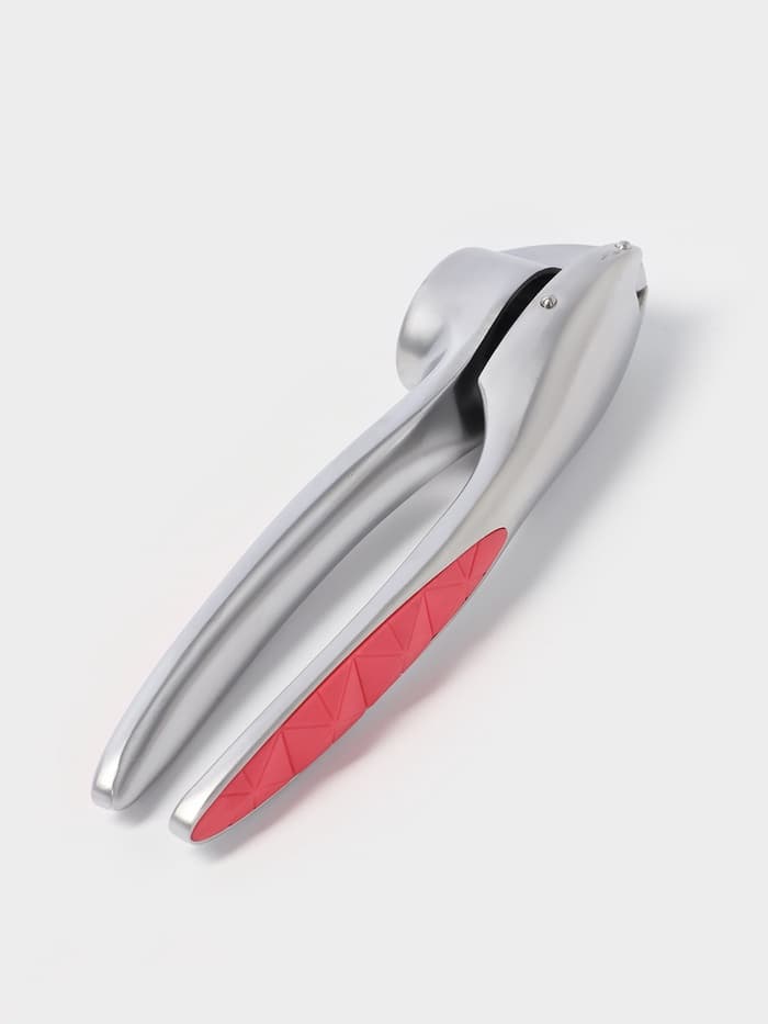 Пресс для чеснока Доляна Redline, 4×2.9×16 см, нержавеющая сталь, красный