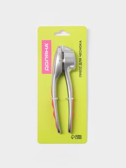 Пресс для чеснока Доляна Redline, 4×2.9×16 см, нержавеющая сталь, красный