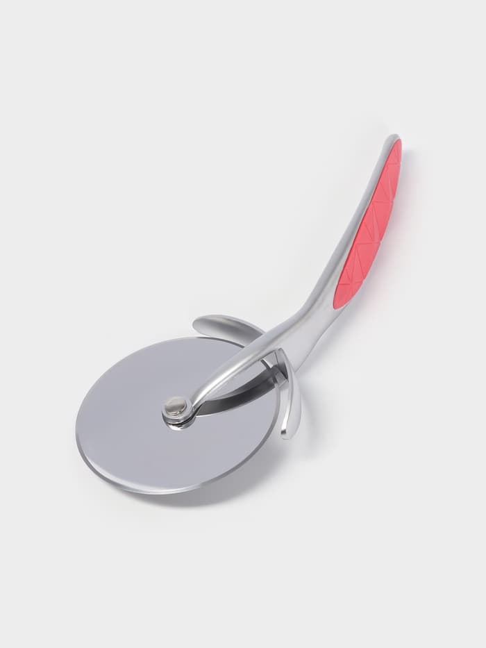 Нож для пиццы и теста Доляна Redline, 17.5 см, d=6.5 см, нержавеющая сталь, красный