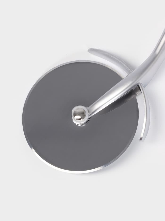 Нож для пиццы и теста Доляна Redline, 17.5 см, d=6.5 см, нержавеющая сталь, красный