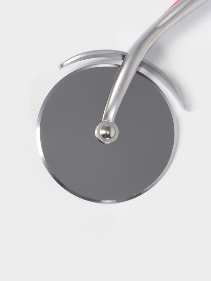 Нож для пиццы и теста Доляна Redline, 17.5 см, d=6.5 см, нержавеющая сталь, красный