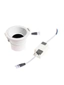 Светильник светодиодный, встраиваемый, поворотный, 6 Вт, 4000К, с драйвером, D75, белый