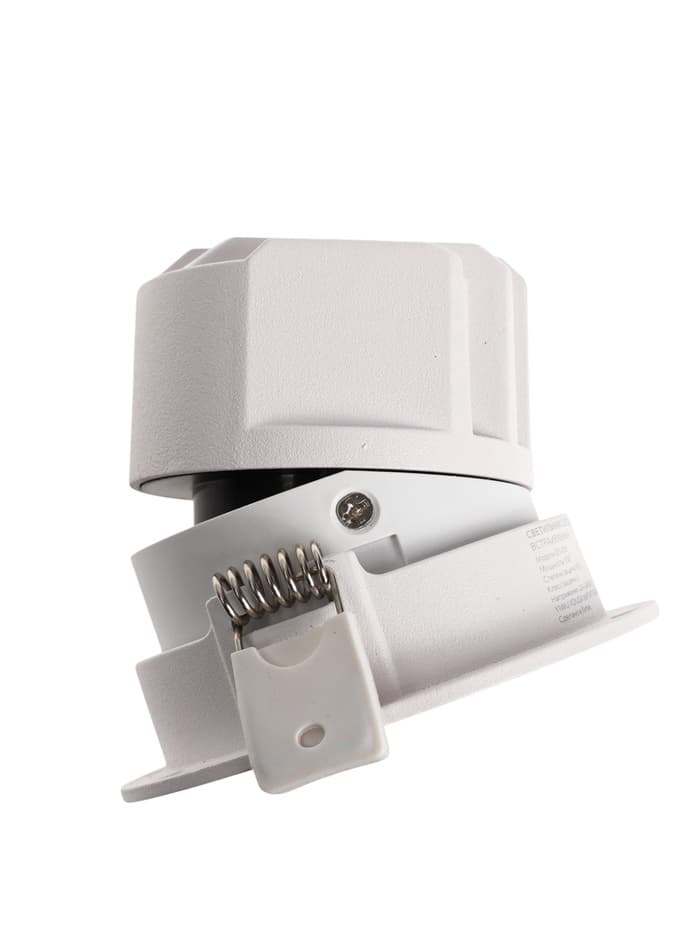 Светильник светодиодный, встраиваемый, поворотный, 6 Вт, 4000К, с драйвером, D75, белый