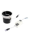 Светильник светодиодный, встраиваемый, поворотный, 6 Вт, 4000К, с драйвером, D75, чёрный, белый