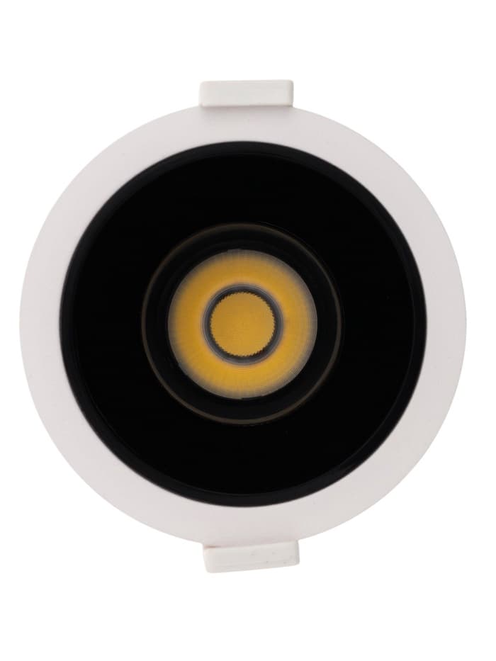 Светильник светодиодный, встраиваемый, поворотный, 6 Вт, 4000К, с драйвером, D75, чёрный, белый