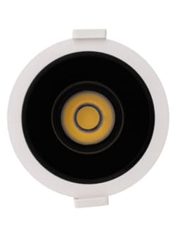 Светильник светодиодный, встраиваемый, поворотный, 6 Вт, 4000К, с драйвером, D75, чёрный, белый