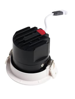 Светильник светодиодный, встраиваемый, поворотный, 6 Вт, 4000К, с драйвером, D75, чёрный, белый